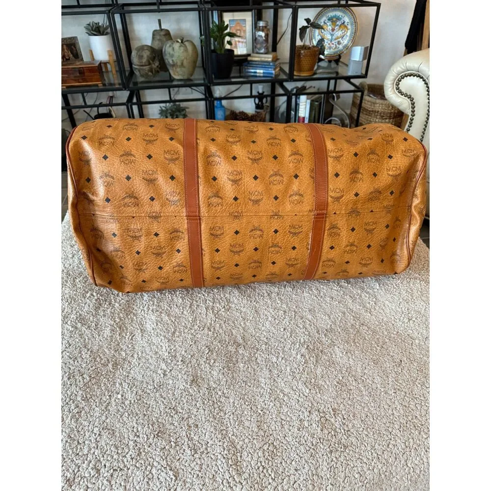 EUC MCM XL Weekender Travel Duffel Bag
